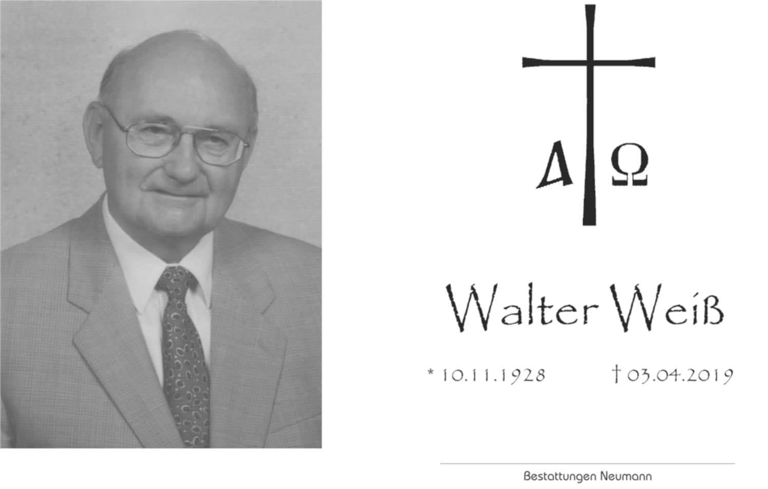 Herr Walter Weiß