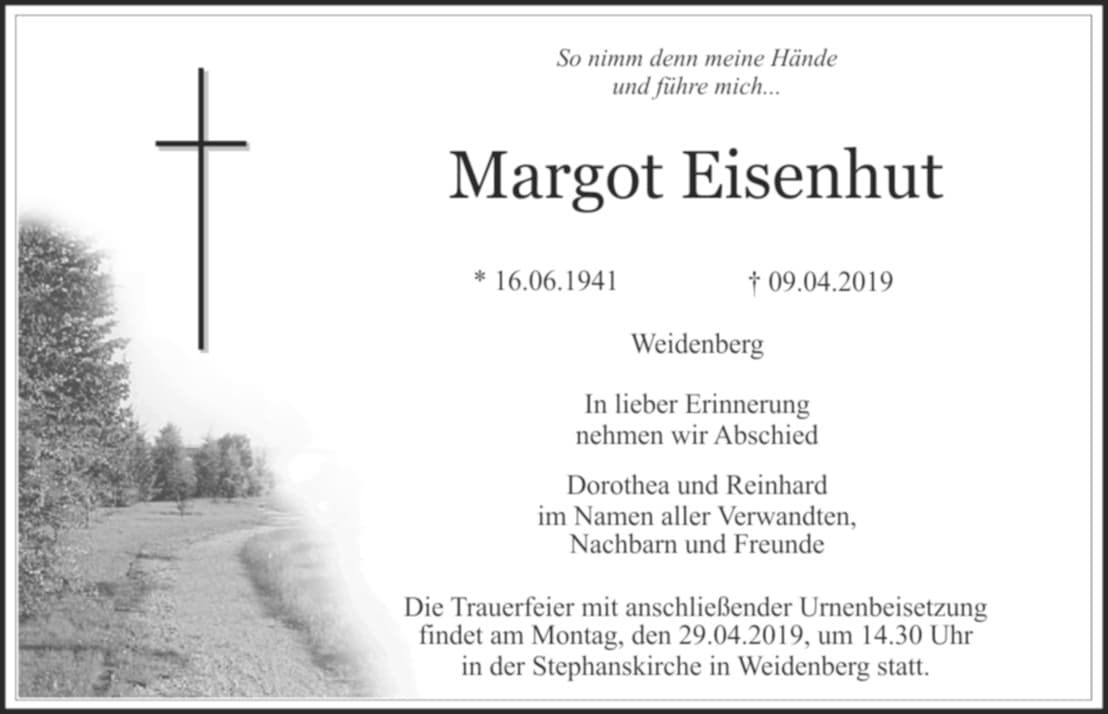Frau Margot Eisenhut