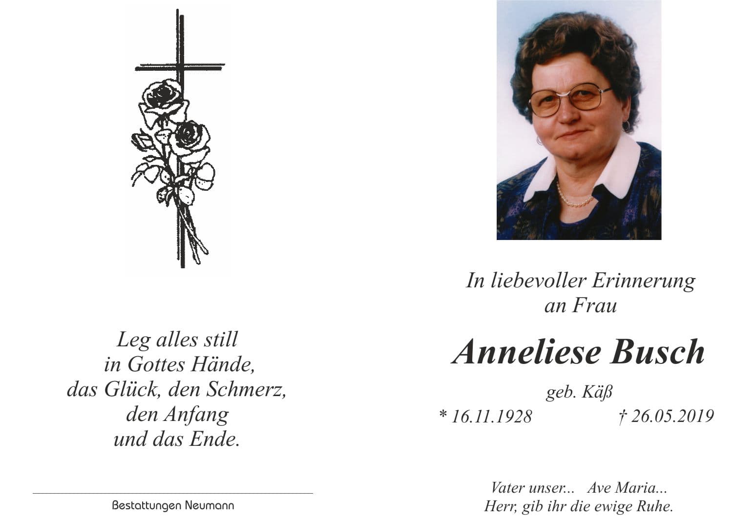 Frau Anneliese Busch