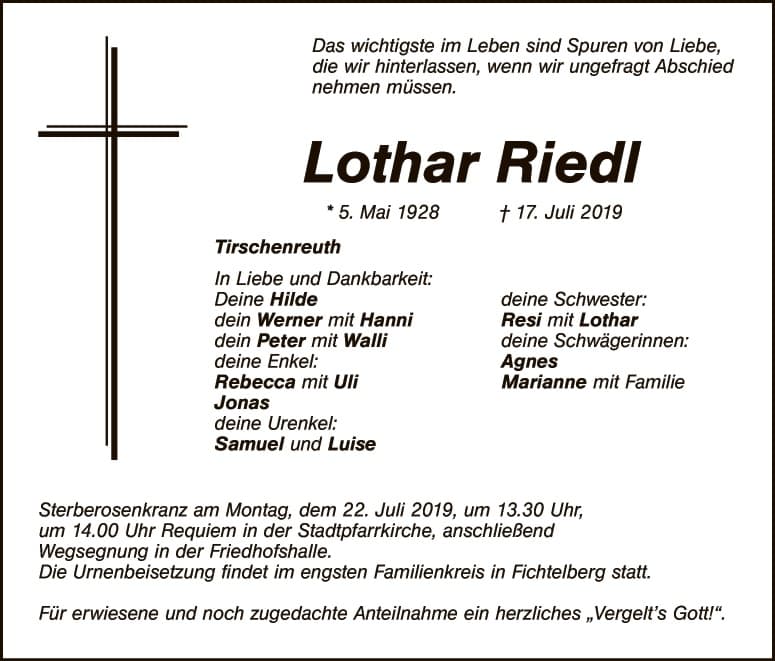 Herr Lothar Riedl