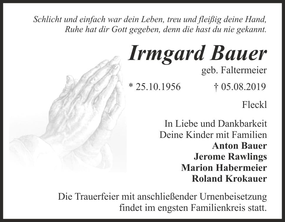 Frau Irmgard Bauer