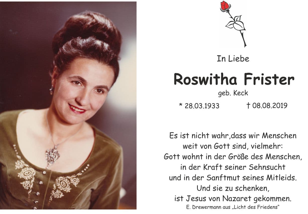 Frau Roswitha Frister