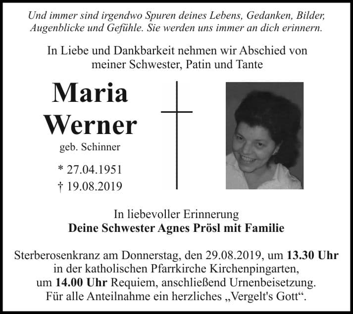 Frau Maria Werner
