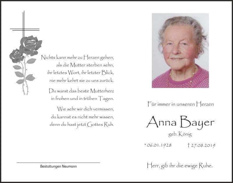 Frau Anna Bayer