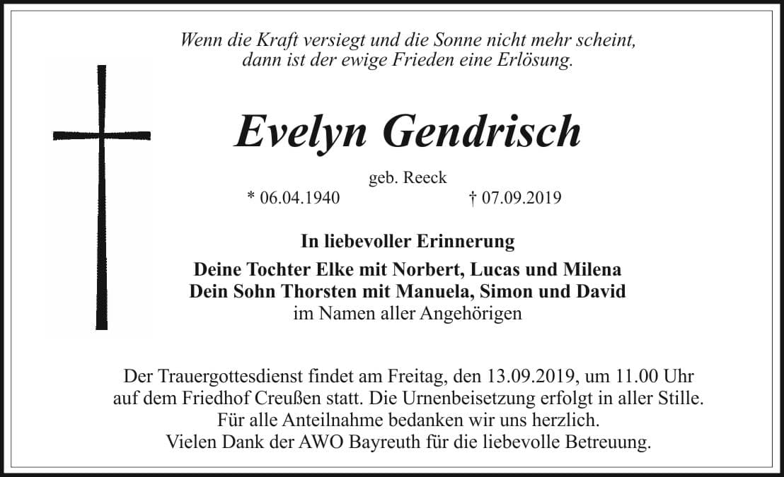 Frau Evelyn Gendrisch