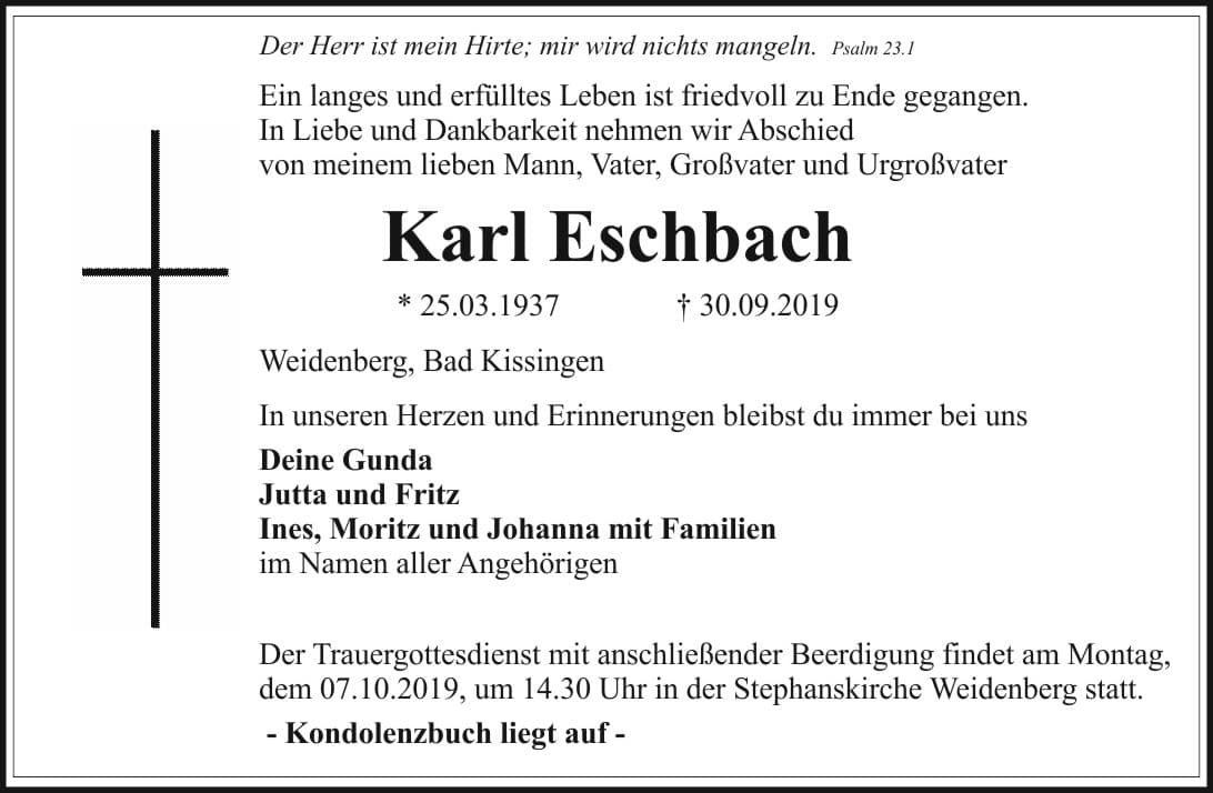 Herr Karl Eschbach