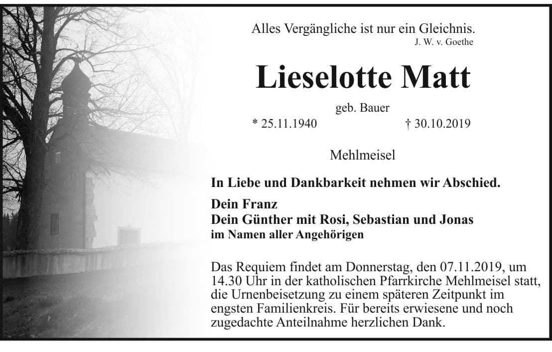 Frau Lieselotte Matt