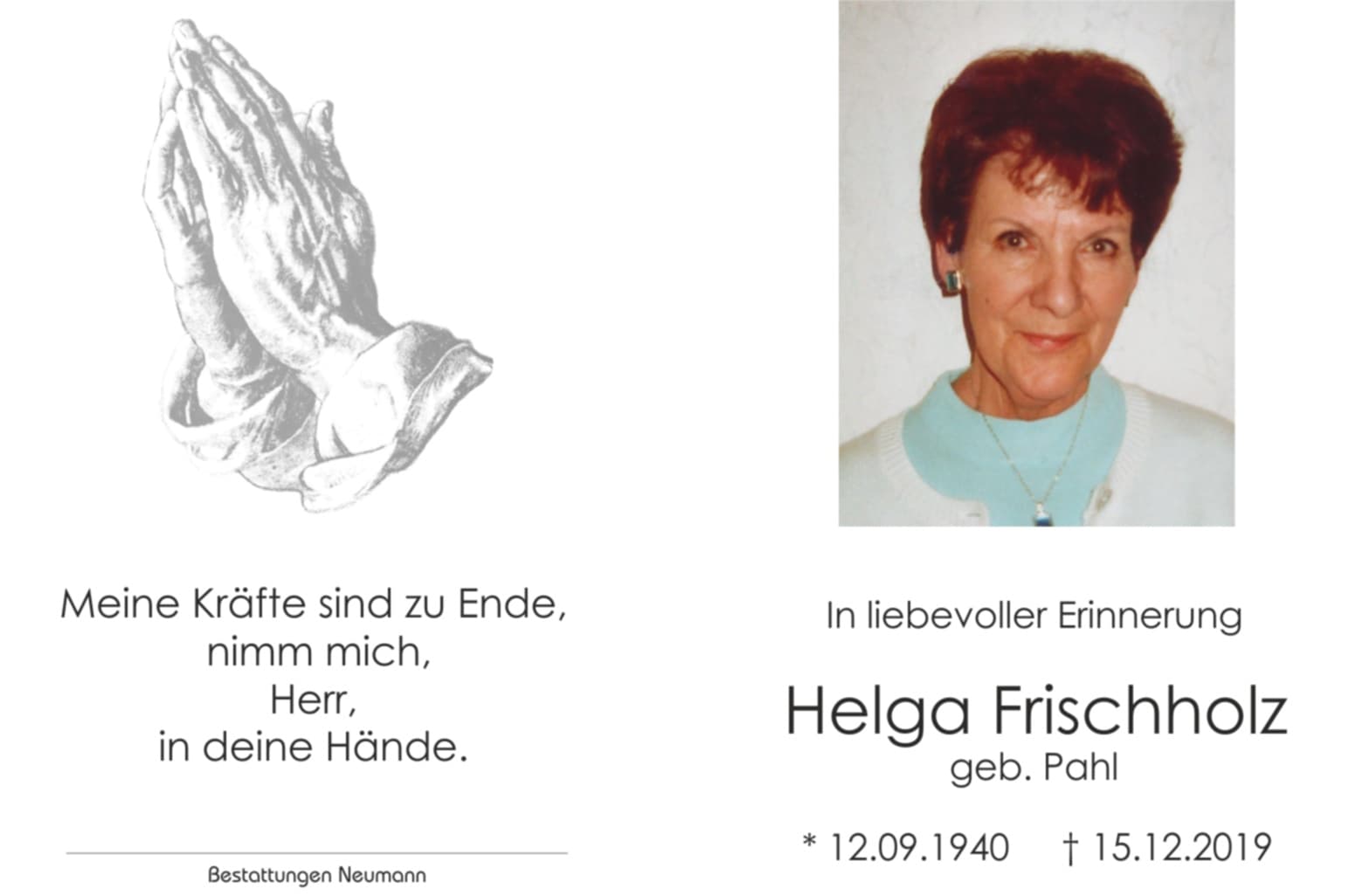 Frau Helga Frischholz