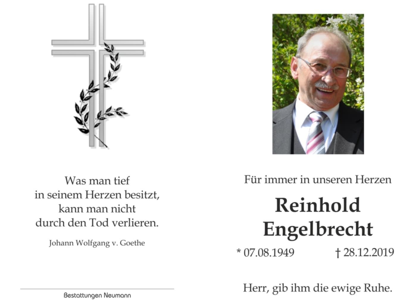 Herr Reinhold Engelbrecht