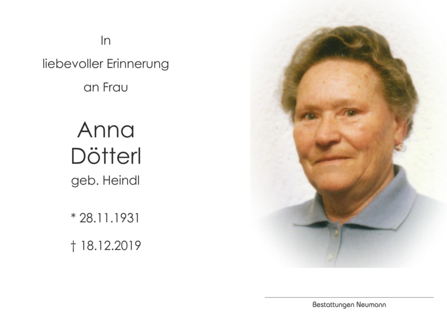 Frau Anna Dötterl