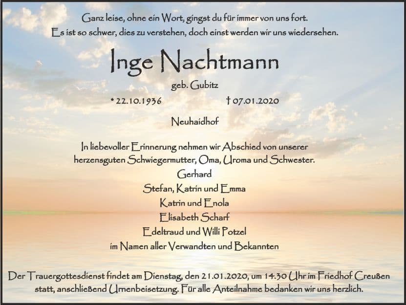 Frau Inge Nachtmann