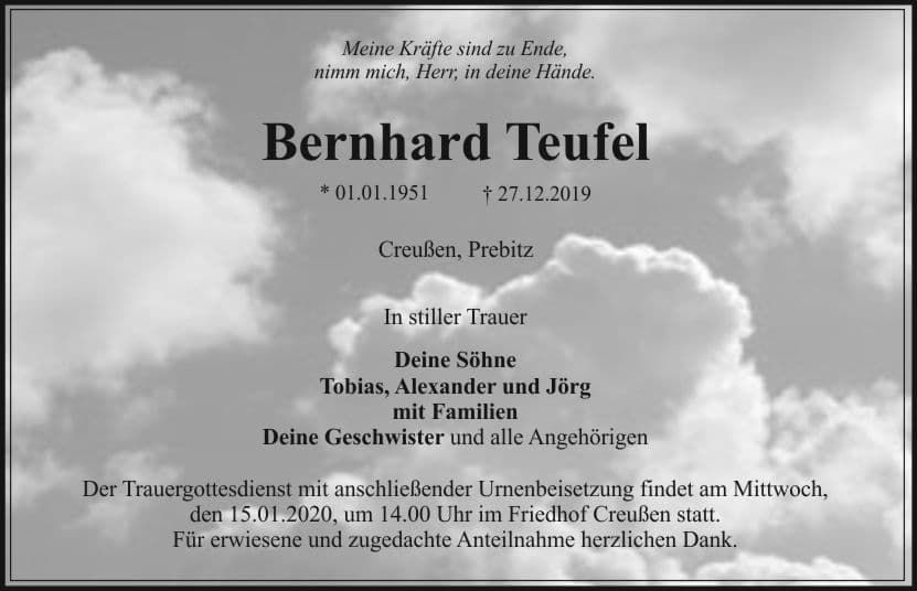 Herr Bernhard Teufel