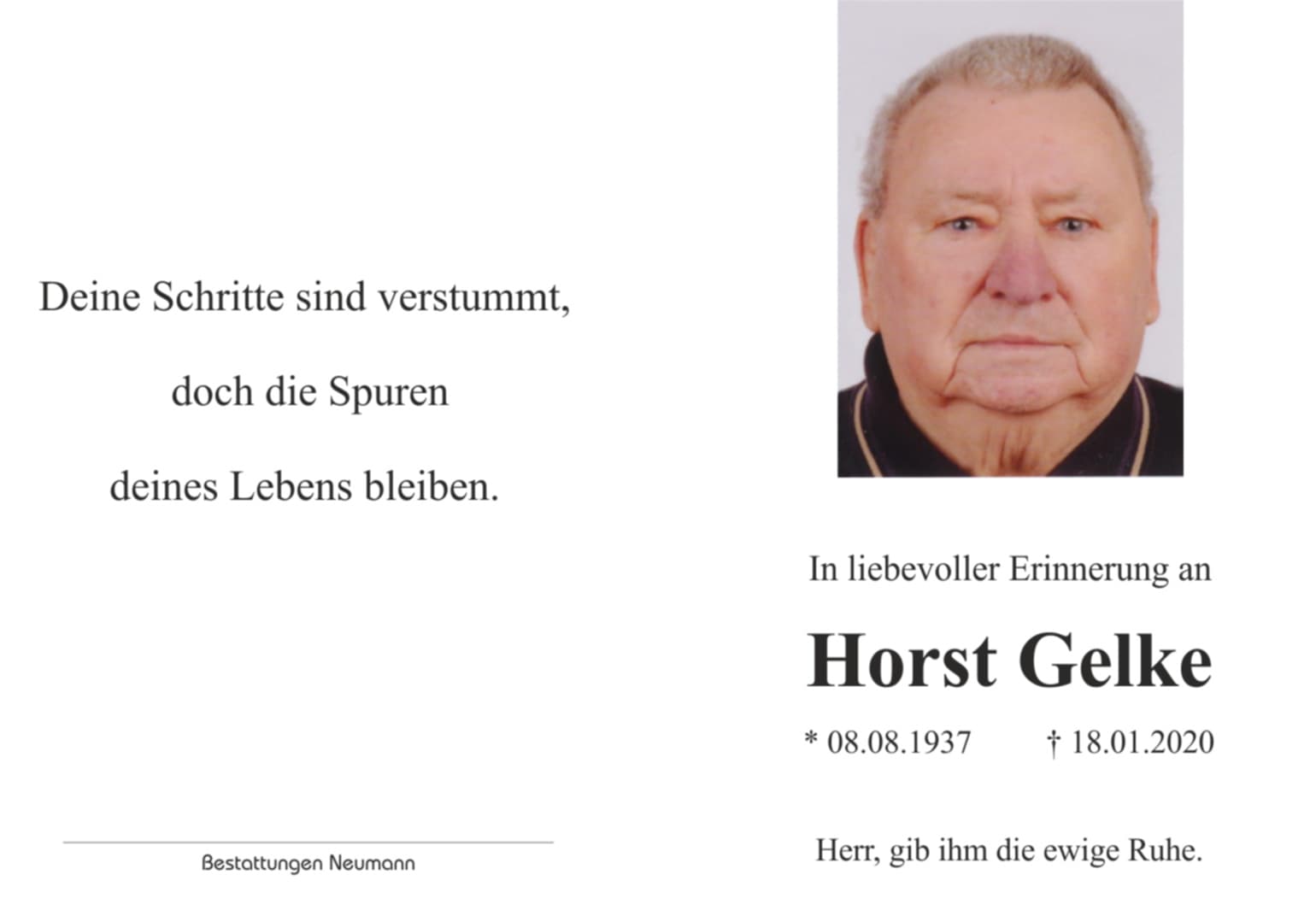Herr Horst Gelke