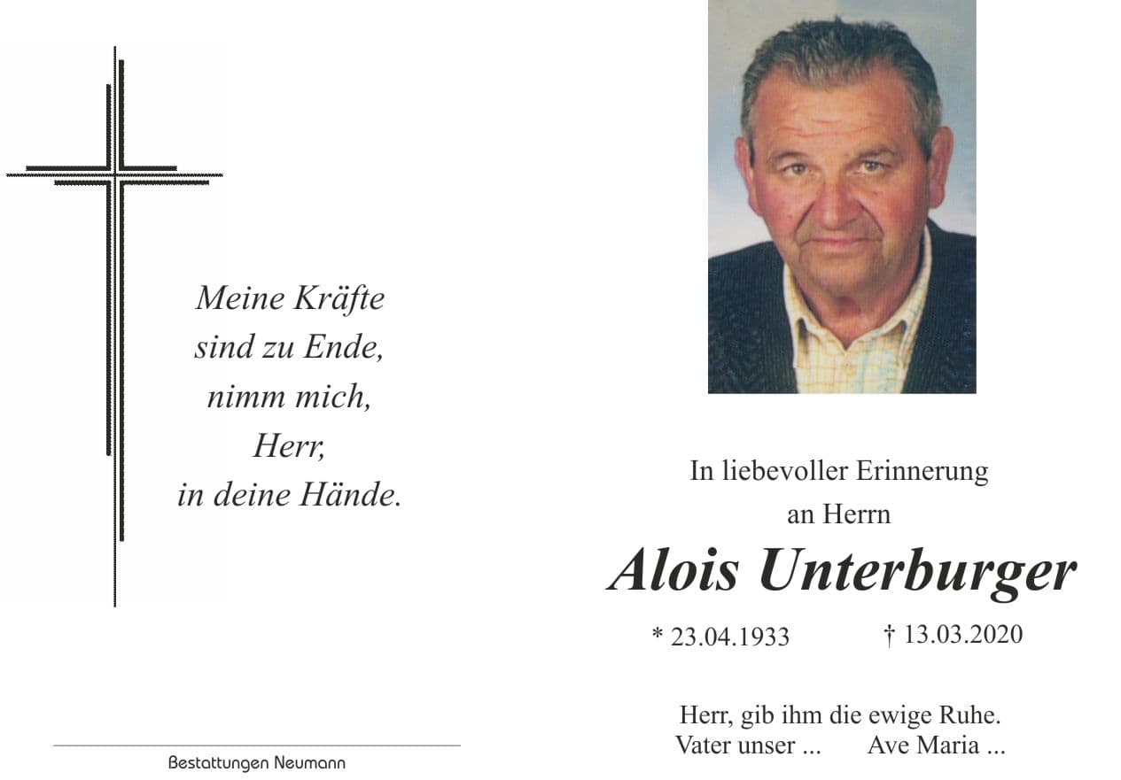 Herr Alois Unterburger