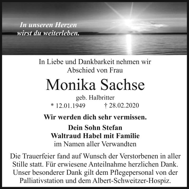 Frau Monika Sachse