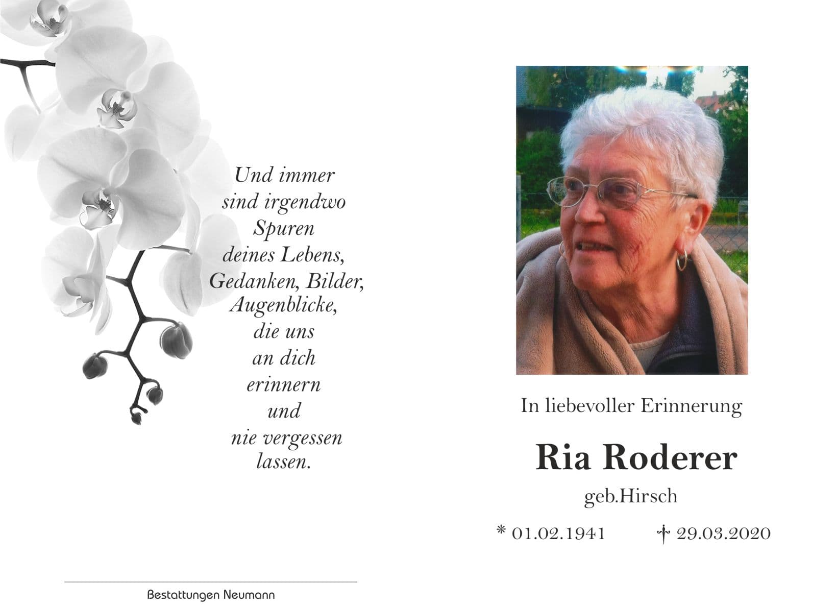 Frau Rosemarie - Ria - Roderer