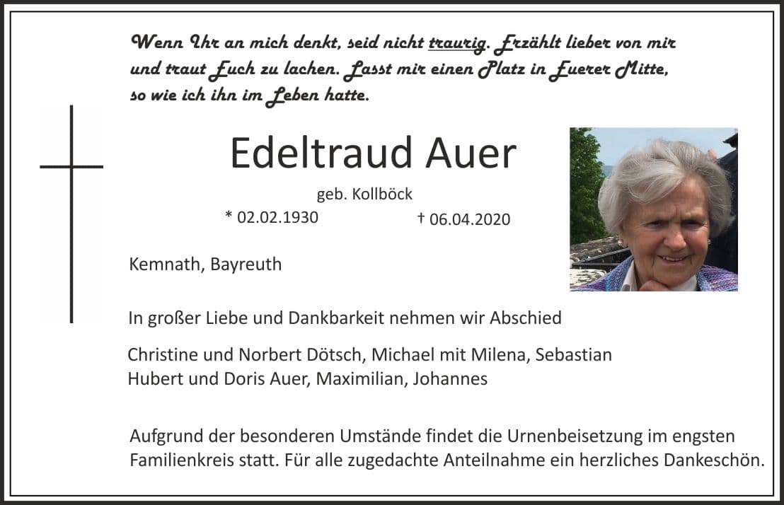 Frau Edeltraud Auer