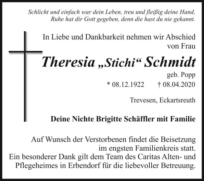 Frau Theresia Schmidt