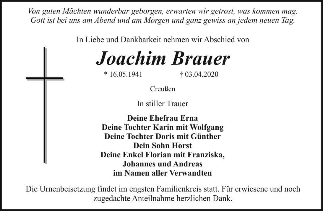 Herr Joachim Brauer