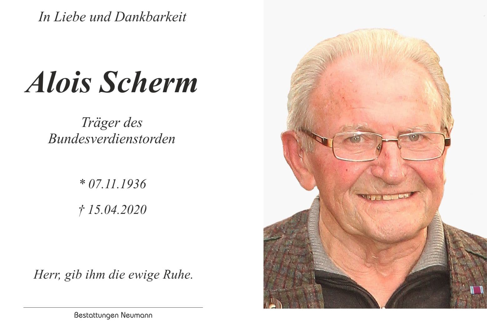 Herr Alois -List- Scherm