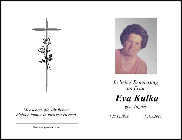 Frau Kulka Eva-Maria