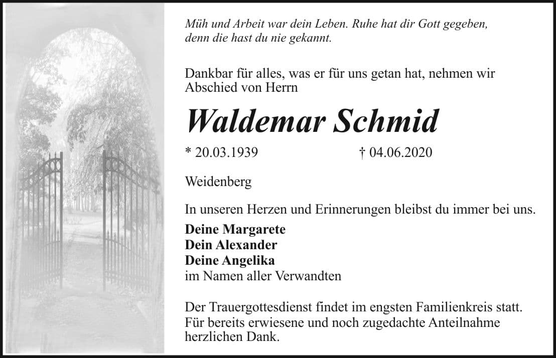 Herr Waldemar Schmid