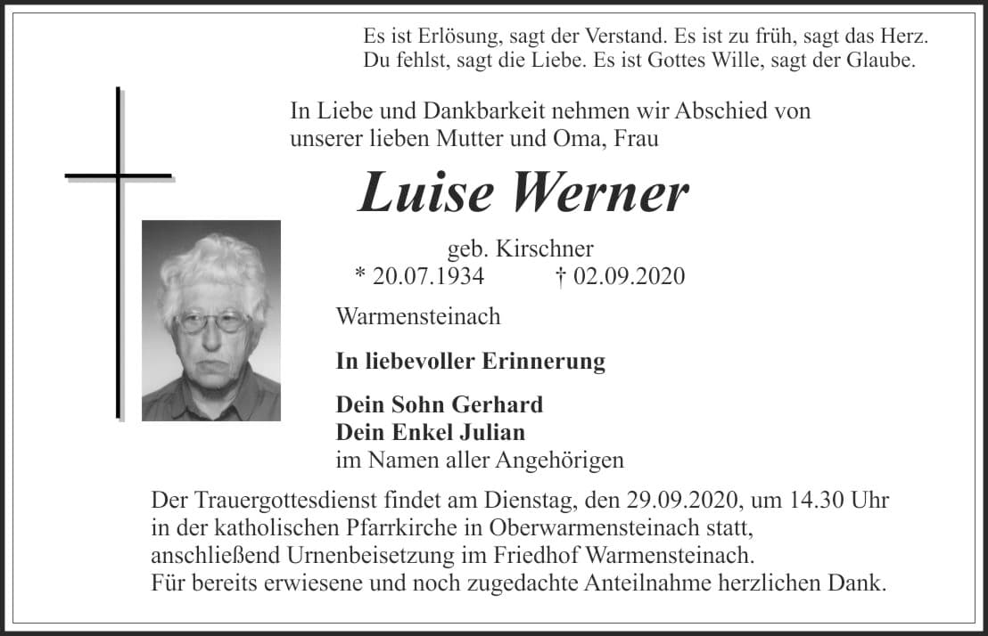 Frau Luise Werner
