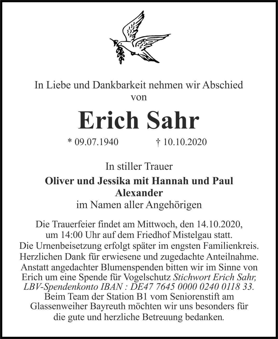 Herr Erich Sahr