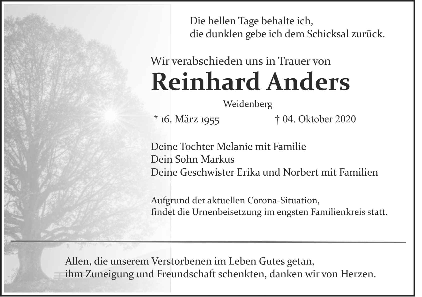 Herr Reinhard Anders