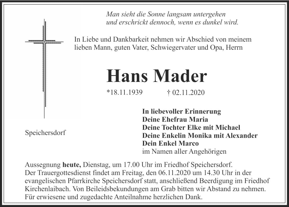 Herr Johann Mader