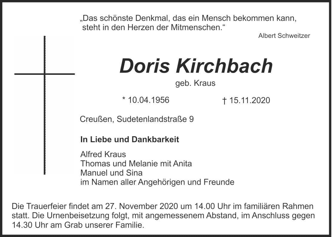 Frau Doris Kirchbach