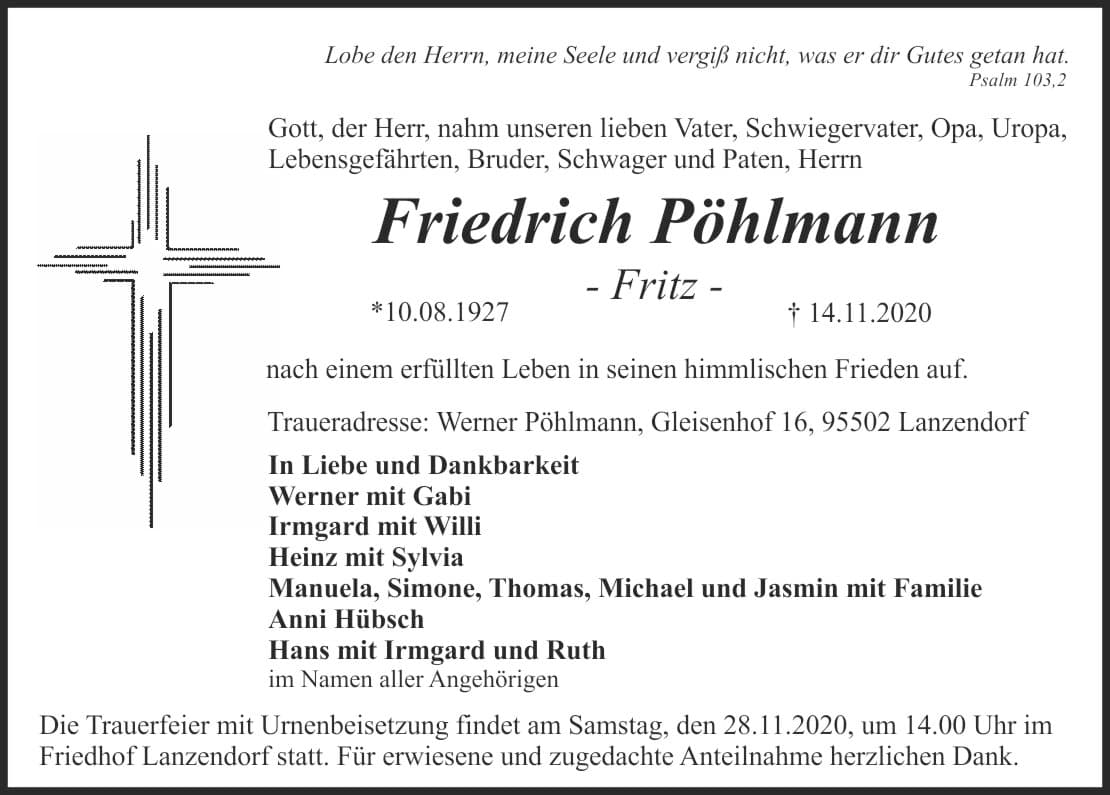 Herr Friedrich Pöhlmann