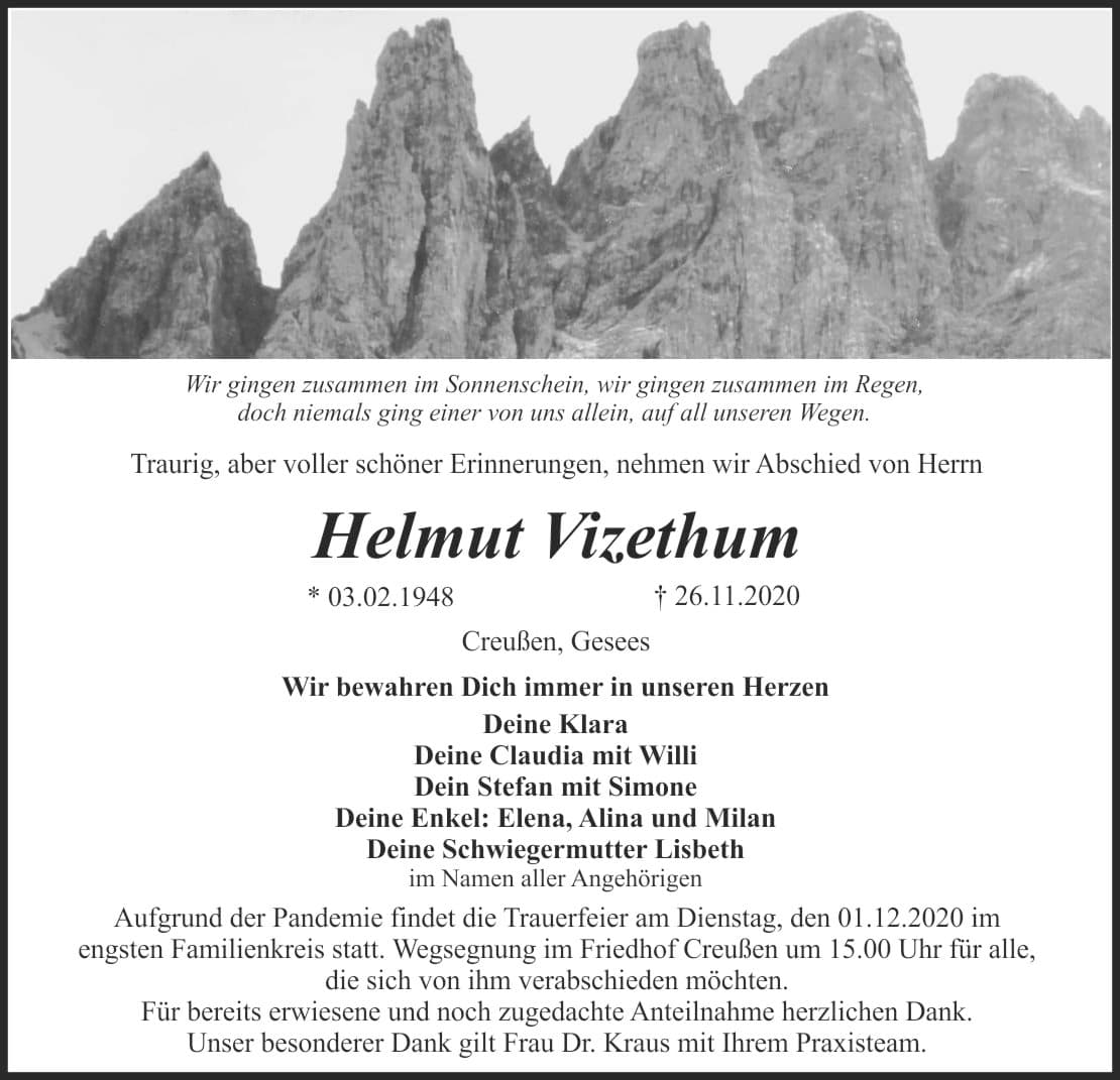 Herr Helmut Vizethum