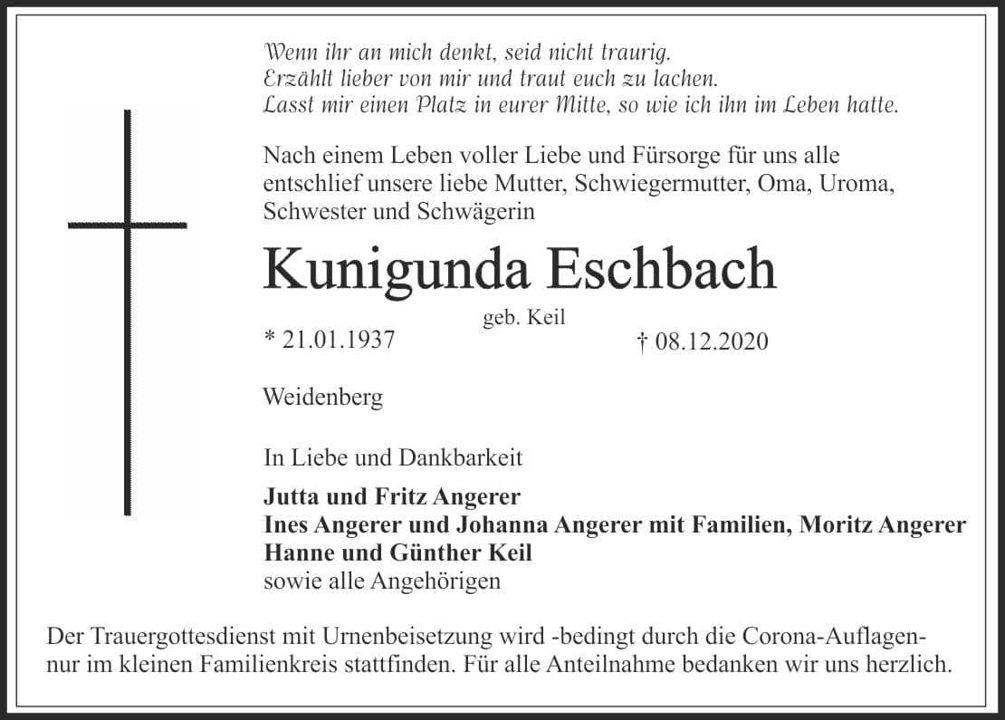 Frau Kunigunda Eschbach
