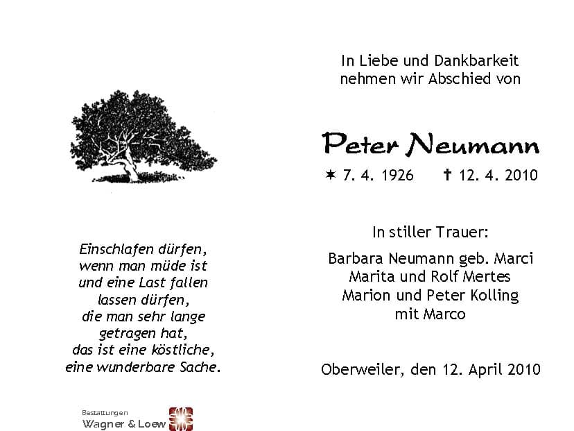 Herr Peter Neumann
