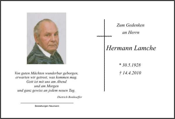 Herr Hermann Lamche
