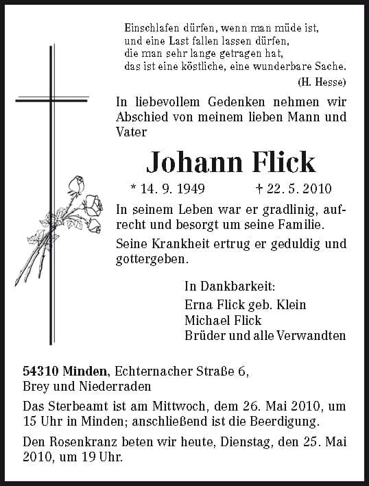 Herr Johann Flick